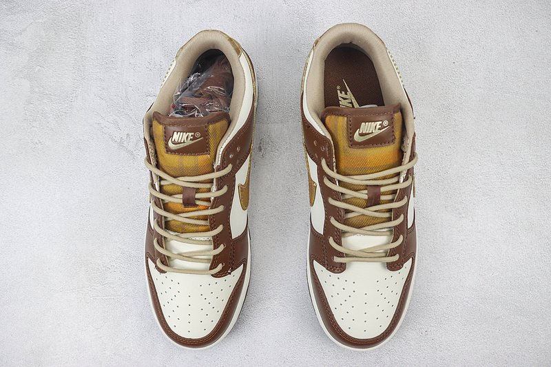 Nike Dunk Low "Brown Plaid/Cream" фото № 7