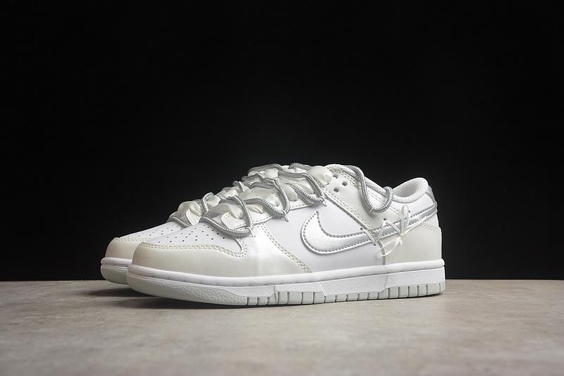 Nike Dunk Low Rope Laces "Blanc/Platinum Pure" фото № 5