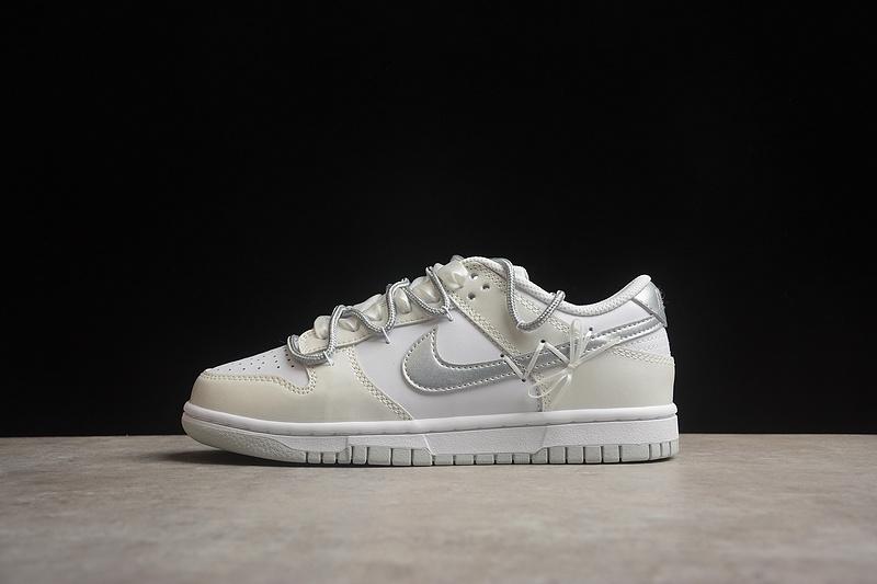 Nike Dunk Low Rope Laces "Blanc/Platinum Pure" фото № 6
