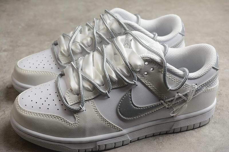 Nike Dunk Low Rope Laces "Blanc/Platinum Pure" фото № 4