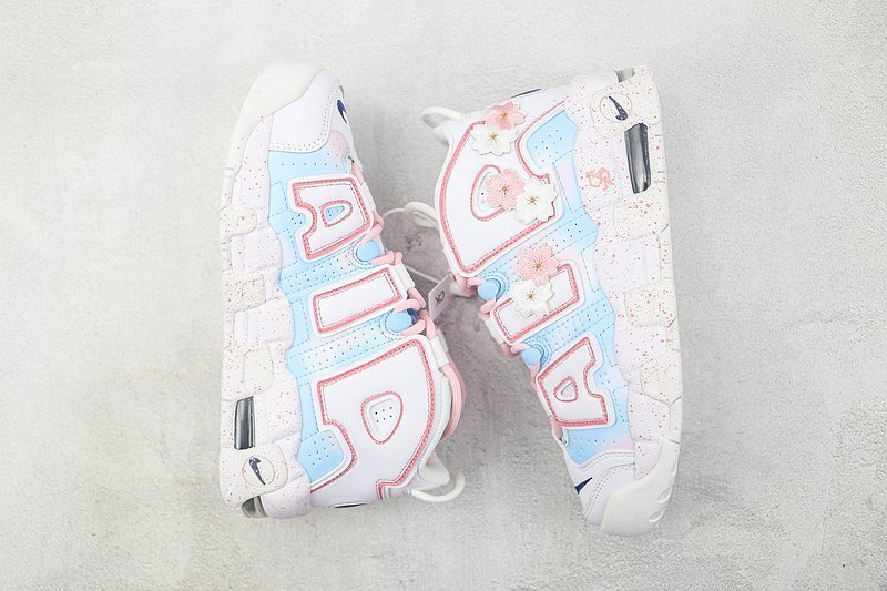 Nike Air More Uptempo 96 QS "White/Blue/Pink" фото № 7