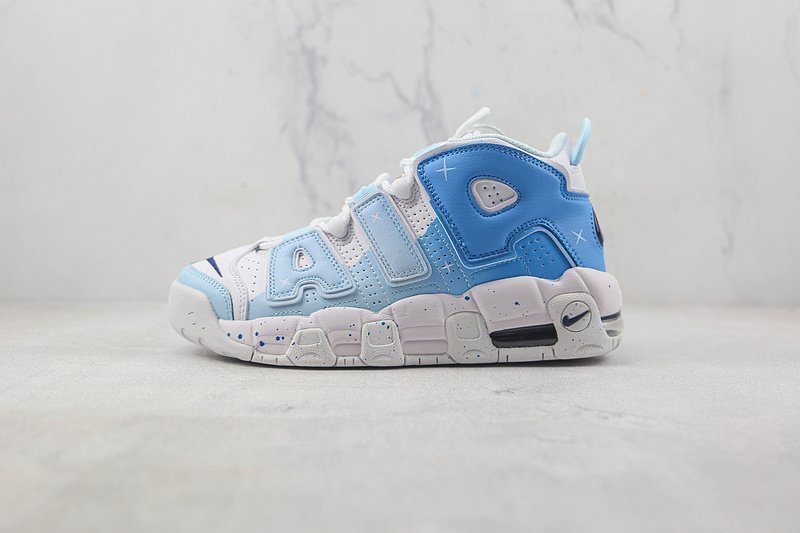 Nike Air More Uptempo 96 QS "White Midnight/Navy/Lake Blue" фото № 2