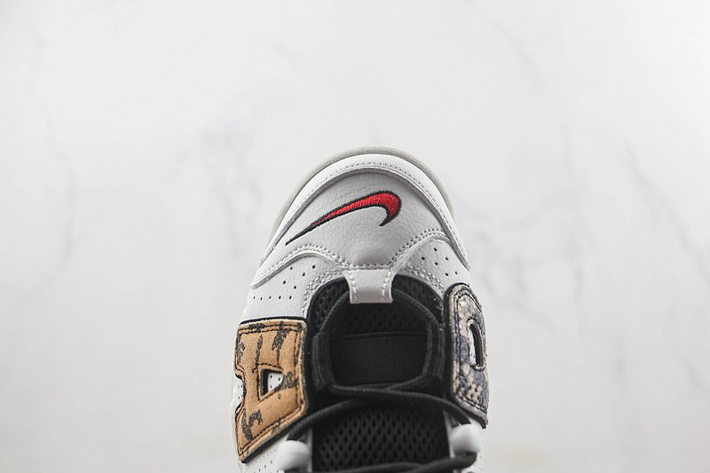 Nike Air More Uptempo 96 QS "White/Black/Leopard Print" фото № 3