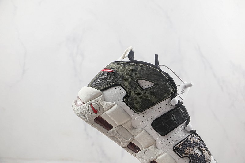 Nike Air More Uptempo 96 QS "White/Black/Leopard Print" фото № 4