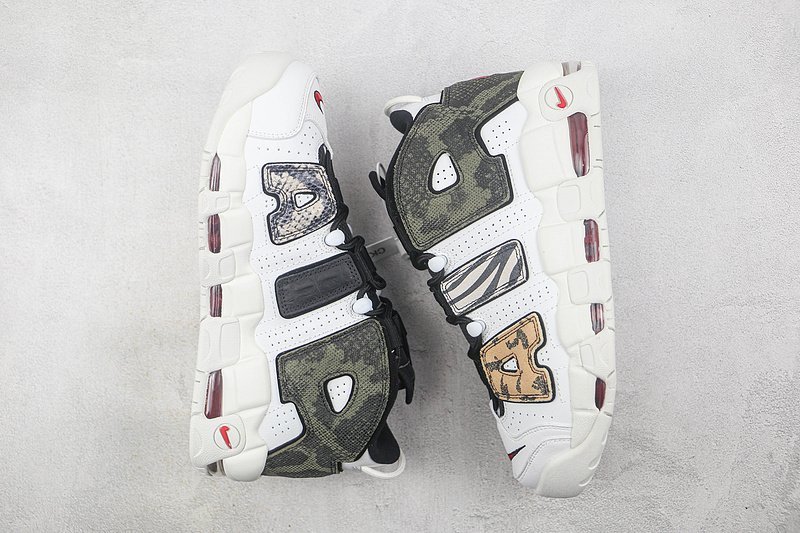 Nike Air More Uptempo 96 QS "White/Black/Leopard Print" фото № 5