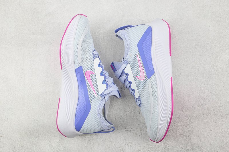 Nike Zoom Fly 4 "White/Pink/Blue" фото № 6