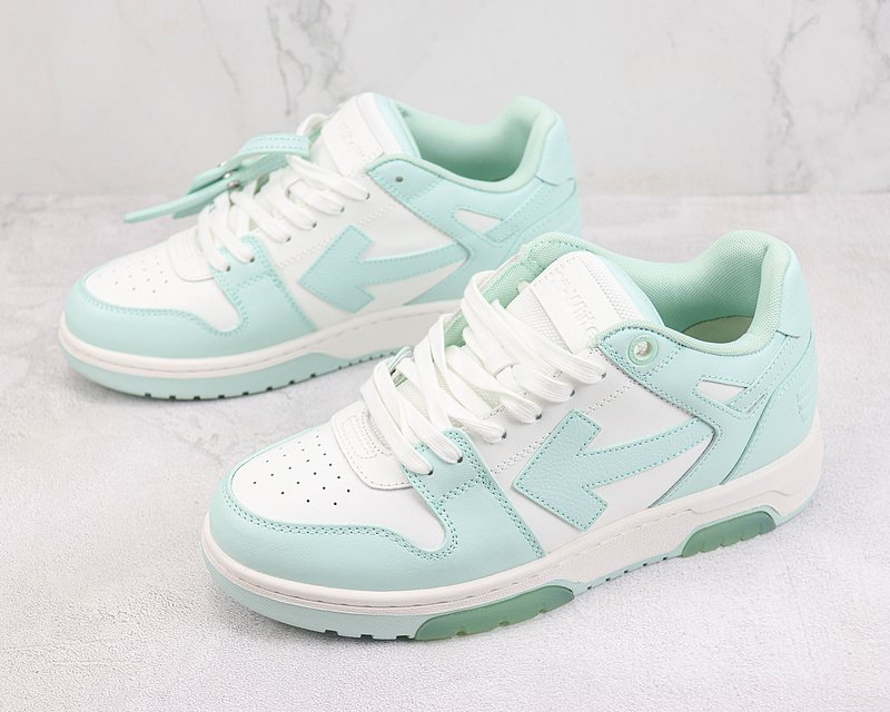 Off White Out Of Office "White/Light Green" фото № 5