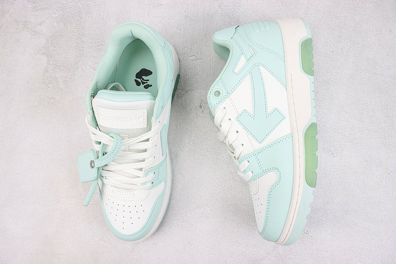 Off White Out Of Office "White/Light Green" фото № 7