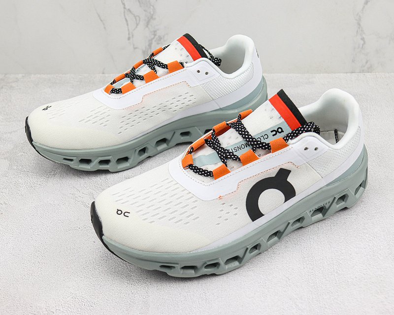 On Cloud Monster "White/Black/Green" фото № 5