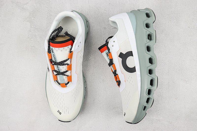 On Cloud Monster "White/Black/Green" фото № 6