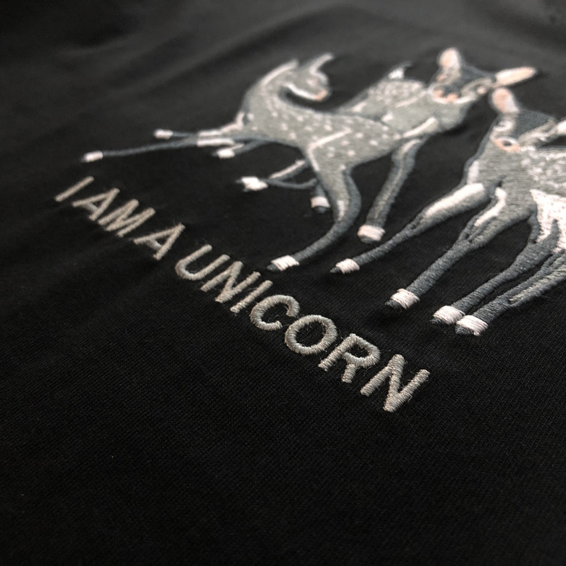 Футболка Burberry Unicorn "Black" фото № 4