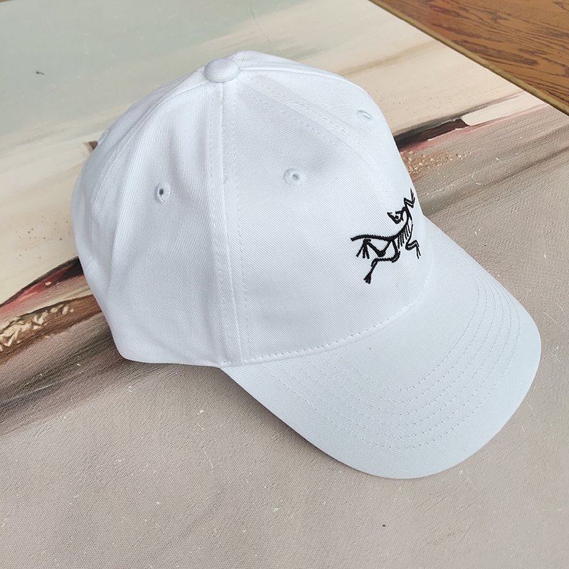 Кепка Arcteryx Skeleton Logo "White/Black" фото № 2