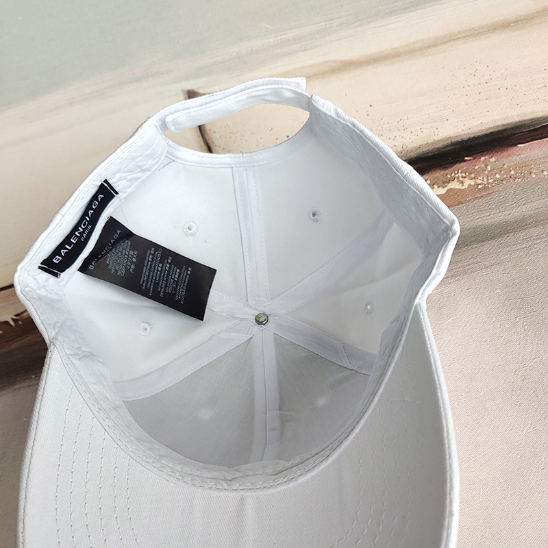 Кепка Balenciaga Cotton With Logo "White" фото № 2