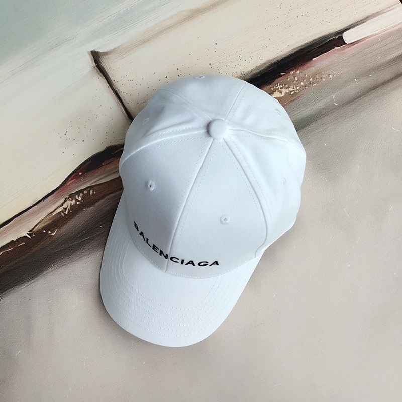 Кепка Balenciaga Cotton With Logo "White" фото № 3