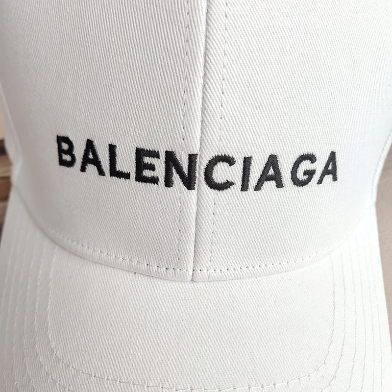 Кепка Balenciaga Cotton With Logo "White" фото № 8