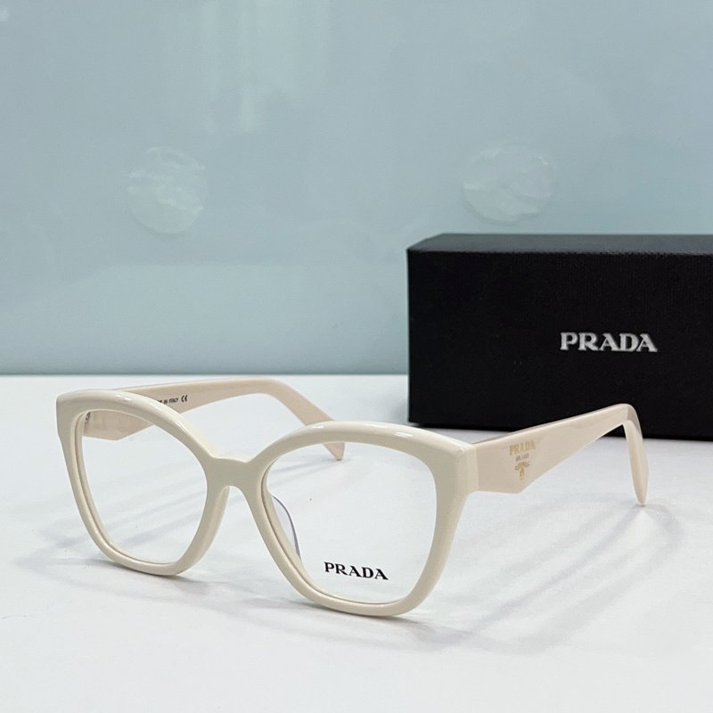 Оправа для очков Prada Rounded Square Form And Logo On Temples "Beige" фото № 2