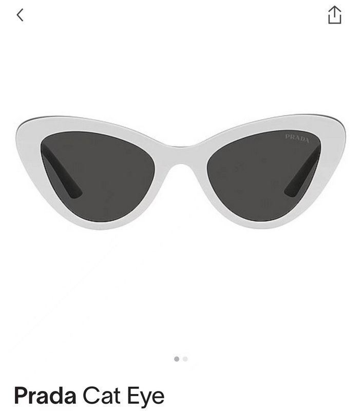 Солнцезащитные очки Prada Triangle Form Frame With Logo Inscription "White" фото № 3