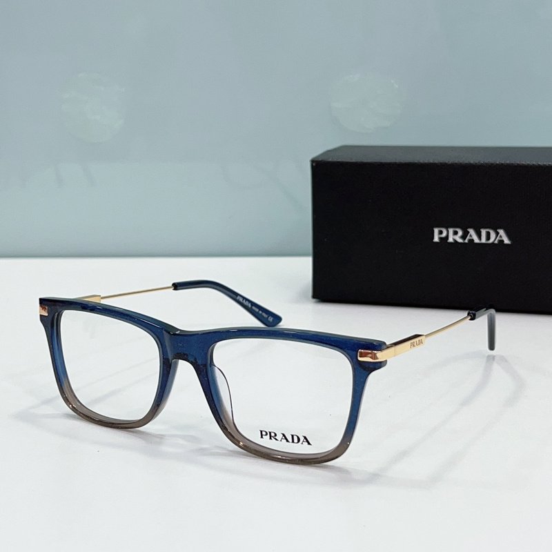 Оправа для очков Prada Square Frame With Thin Temples "Blue/Gray" фото № 2