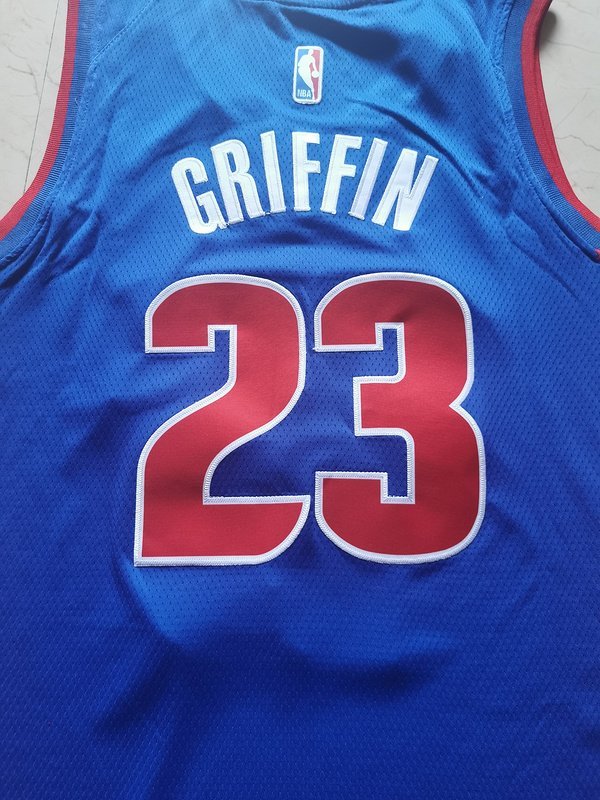 Баскетбольная Джерси Nike Detroit Pistons 19-20 №23 Blake Griffin "Blue" фото № 3