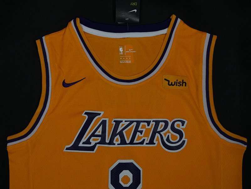 Баскетбольная Джерси Nike Los Angeles Lakers 18-19 №8 Kobe Bryant "Yellow" фото № 4