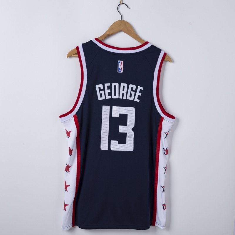 Баскетбольная Джерси Nike X NBA Los Angeles Clippers 21-22 №13 Paul George With Logo "Blue/Black" фото № 5