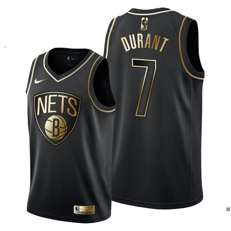 Баскетбольная Джерси Nike Brooklyn Nets №7 Kevin Durant "Black" фото № 2