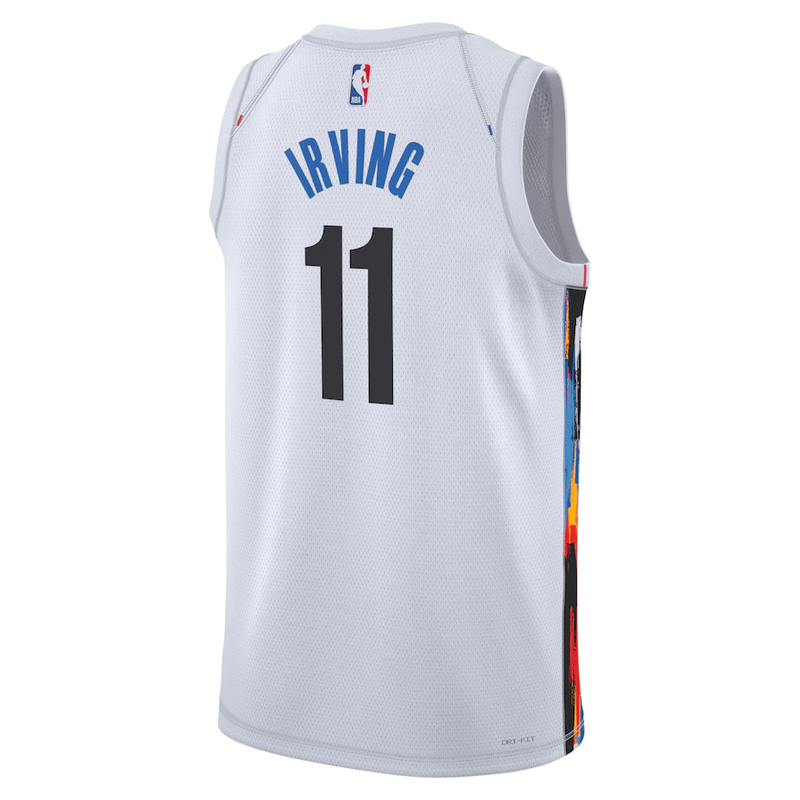 Баскетбольная Джерси Nike Brooklyn Nets 2023 №11 Kyrie Irving "White" фото № 2