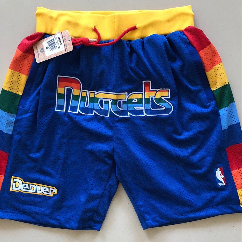 Баскетбольные Шорты Just Don X NBA Denver Nuggets "Blue" фото № 7