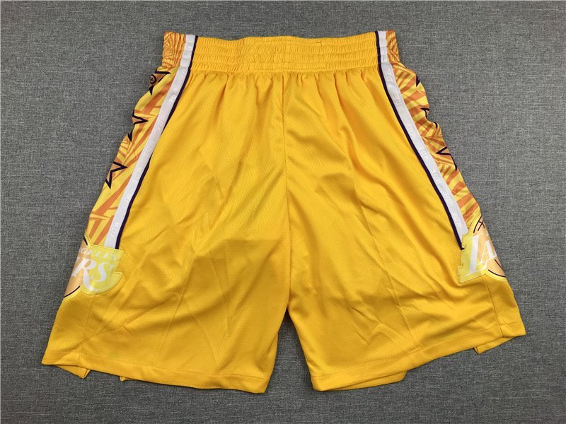 Баскетбольные Шорты Nike Los Angeles Lakers 19-20 "Yellow" фото № 3
