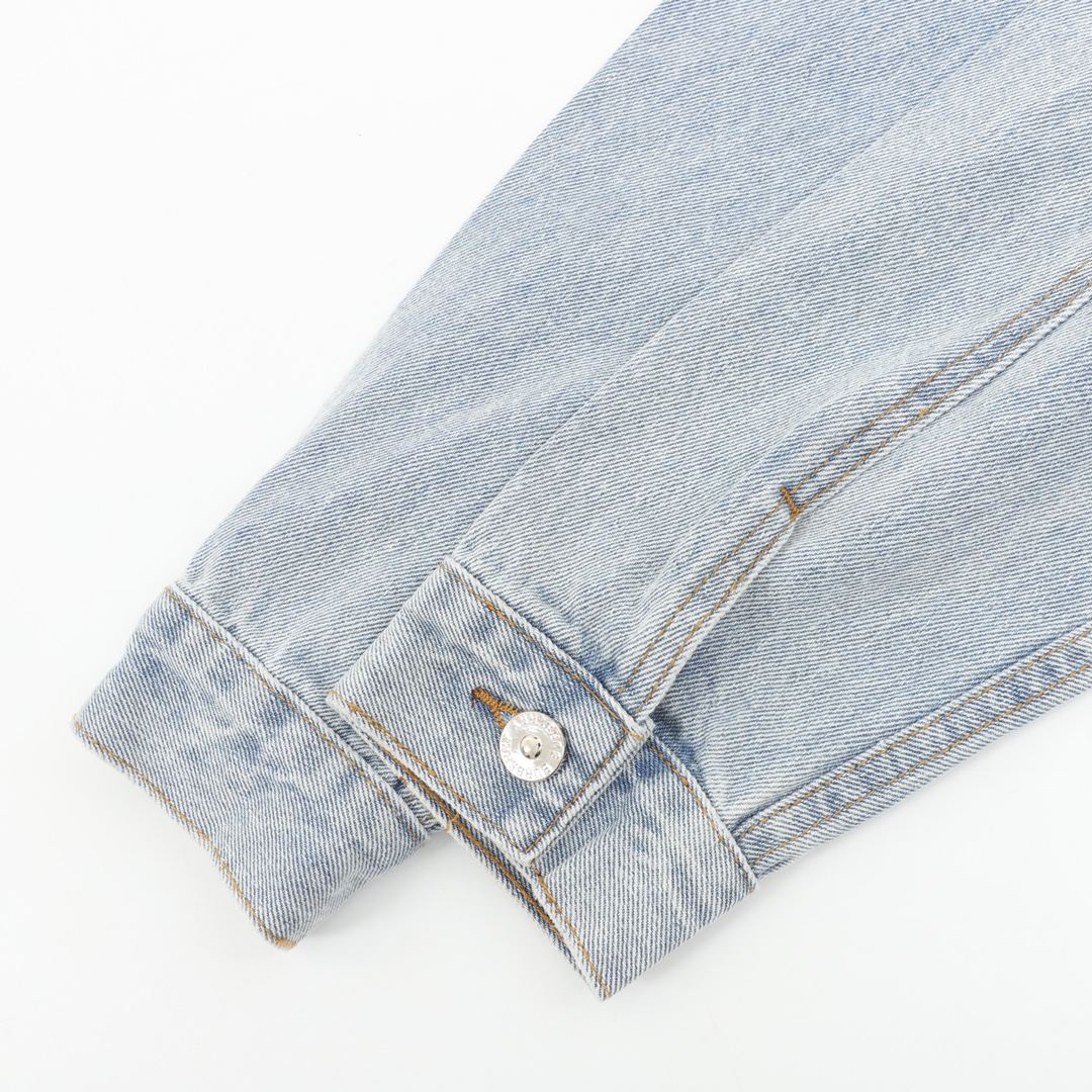 Джинсовая куртка Burberry Plush Bear "Blue" фото № 4