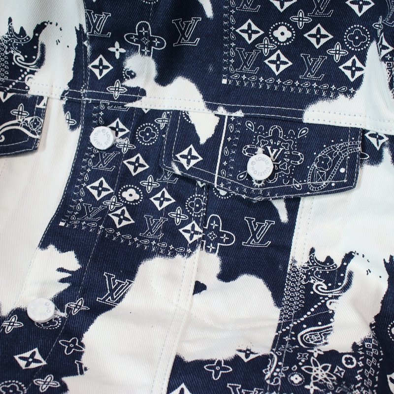 Джинсовая Куртка Louis Vuitton With Patterns "Blue/White" фото № 2