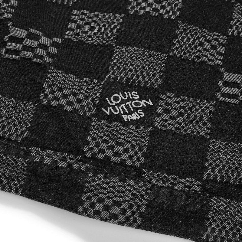 Джинсовая Куртка Louis Vuitton Vichy Print "Black/Gray" фото № 2