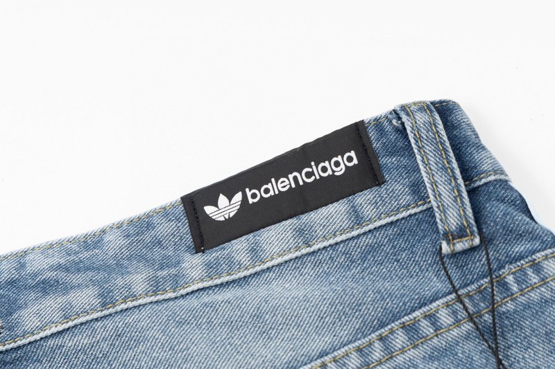 Джинсы Balenciaga X Adidas Wide Style "Blue" фото № 2