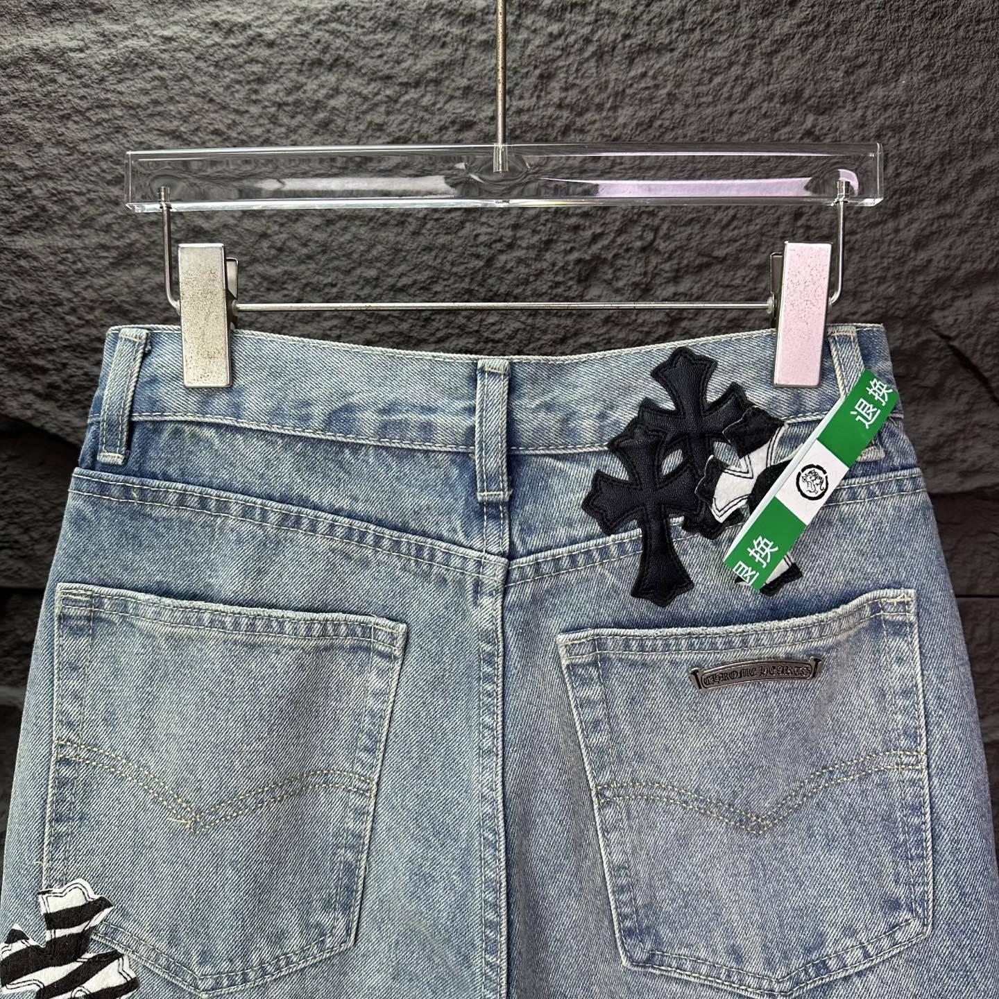 Джинсы Gallery Dept x Chrome Hearts Many Cross "Denim" фото № 7