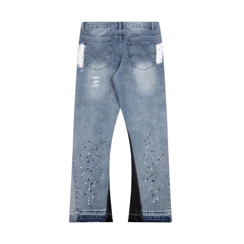 Джинсы Gallery Dept. LA Flare Distressed Splash "Blue" фото № 2