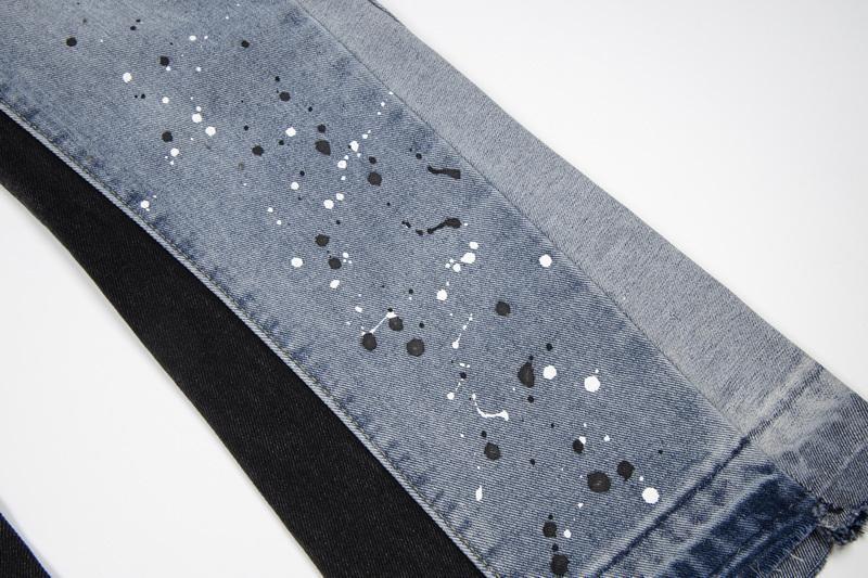 Джинсы Gallery Dept. LA Flare Distressed Splash "Blue" фото № 5