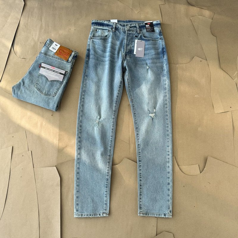 Джинсы Levis Front Hidden Button "Blue" фото № 9