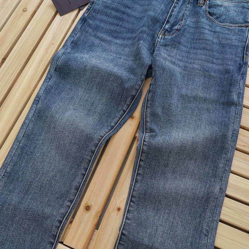 Джинсы Prada With Emblem "Blue" фото № 7