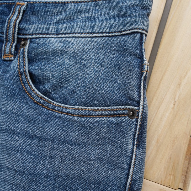 Джинсы Prada With Emblem "Blue" фото № 8