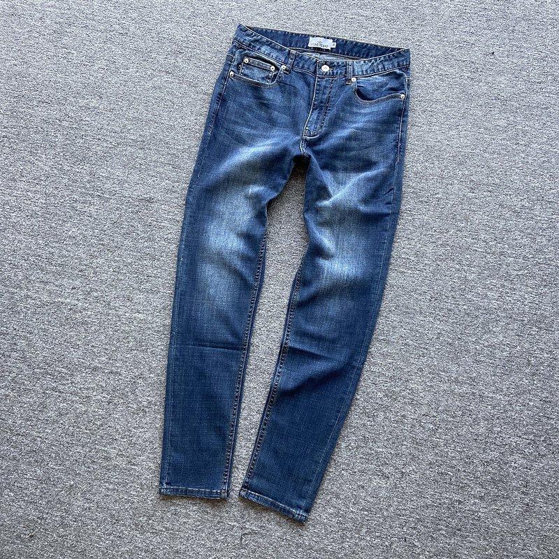 Джинсы Stone Island With Patch On Pocket "Blue" фото № 4