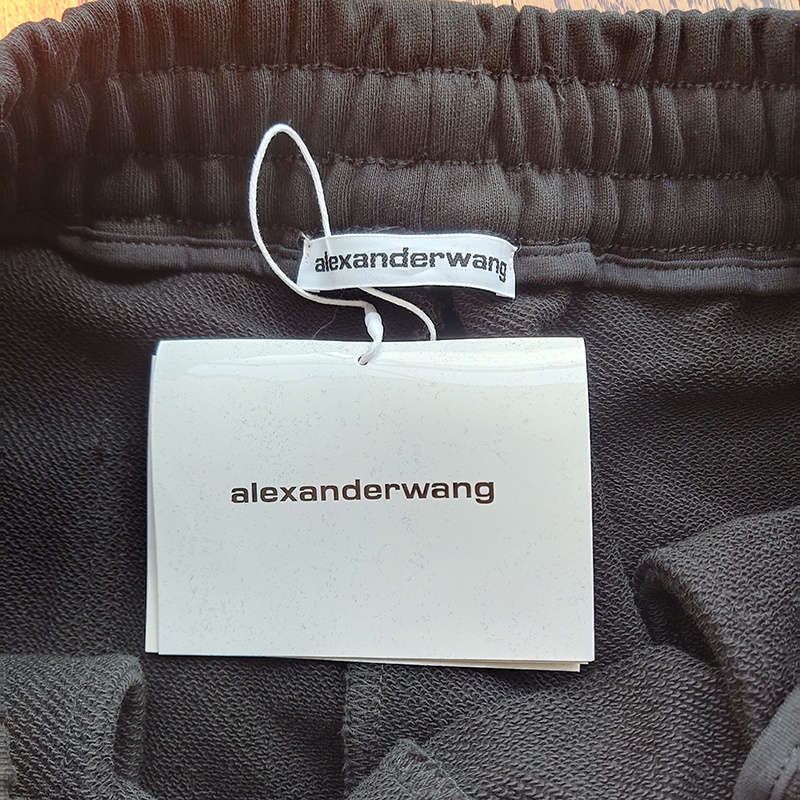 Штаны Alexander Wang With Logo Brand "Black" фото № 2