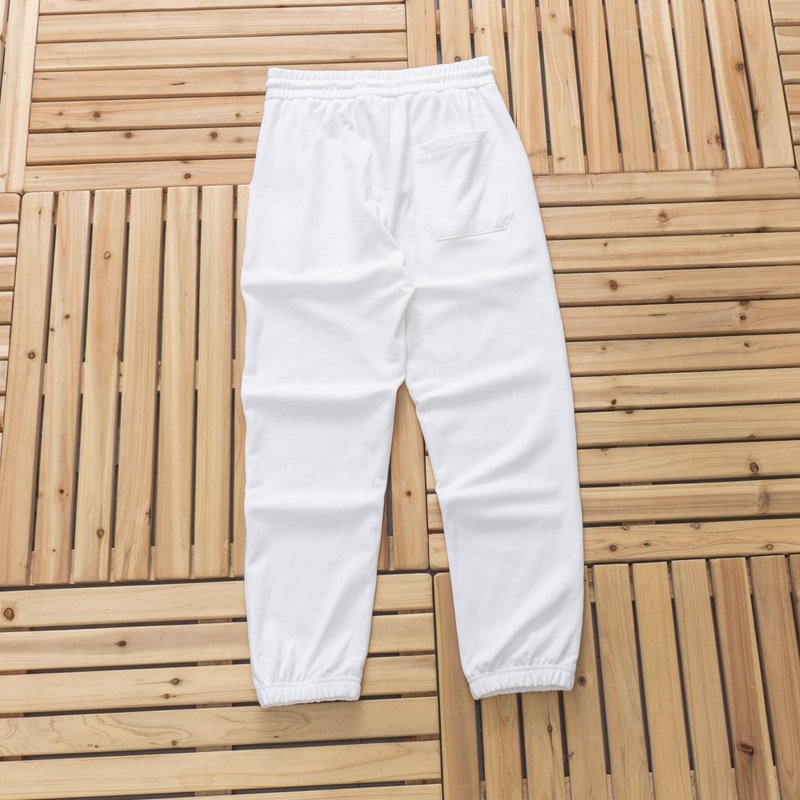 Штаны Balenciaga Embroidery Logo Printing "White" фото № 2