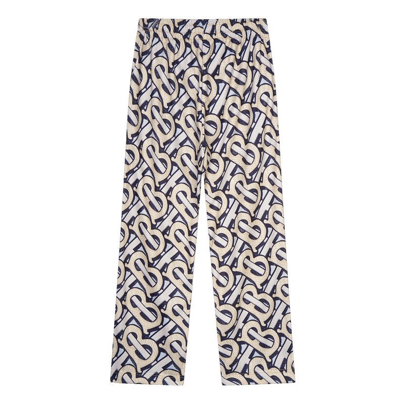 Штаны Burberry Woven Letters-Print "Beige/White" фото № 8