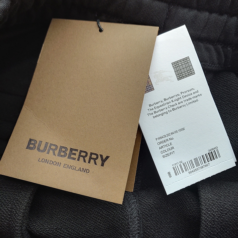 Штаны Burberry With A Logo "Black" фото № 3