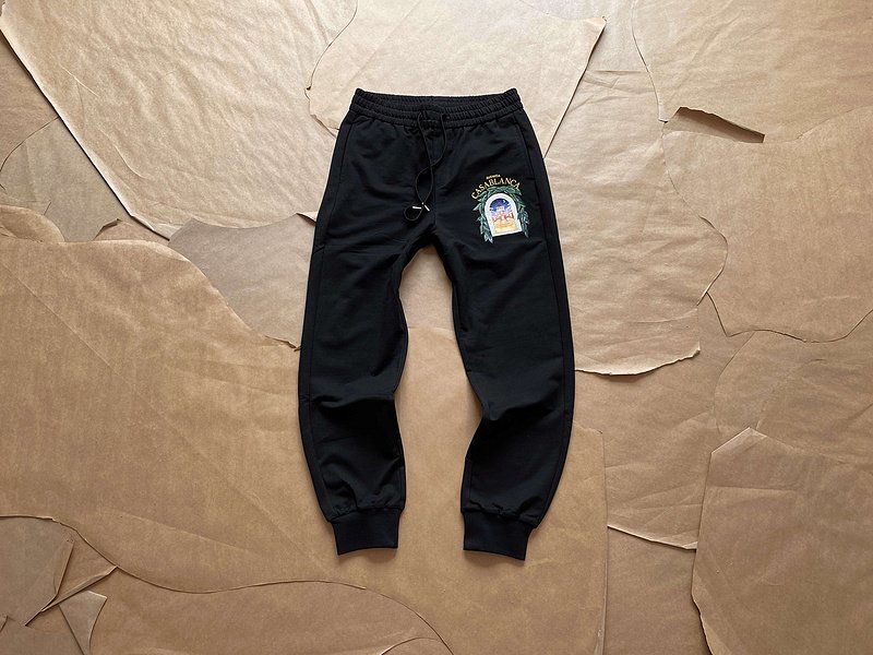 Штаны Casablanca Avenida House Graphic Logo "Black" фото № 4