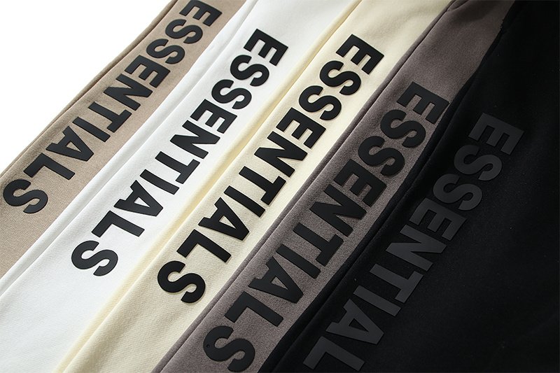 Штаны Fear Of God With Black Text Logo "Cream" фото № 2