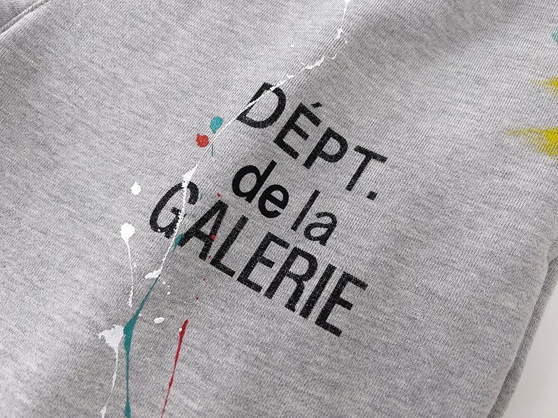 Штаны Gallery Dept Doused With Paint And Text Logo "Gray" фото № 7