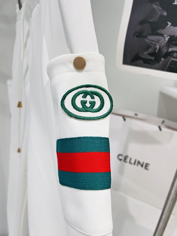 Штаны Gucci With Logo And Stylish Stripes "White" фото № 3