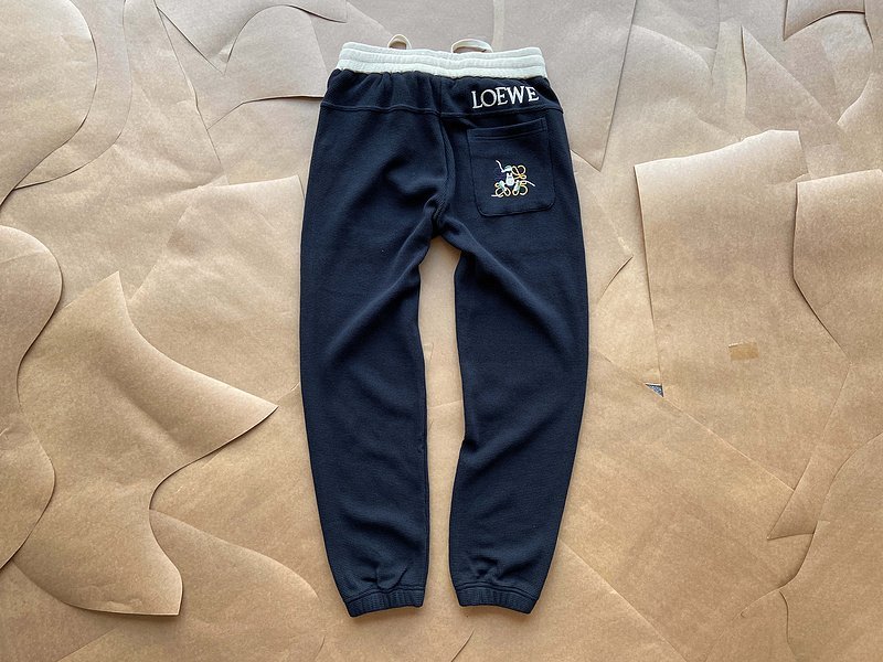 Штаны Loewe With Square-Shaped Logo "Blue" фото № 2