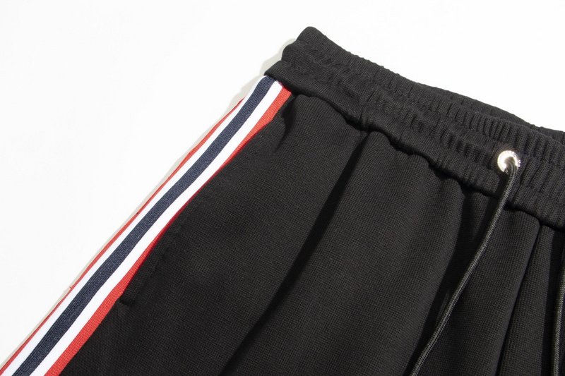 Штаны Moncler With Logo And Stripes On The Side "Black" фото № 7